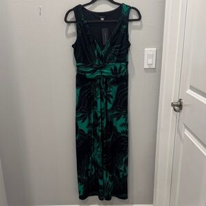 Tommy Hilfiger Black and Green Maxi Dress